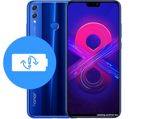 Замена аккумулятора (батареи) Honor 8X